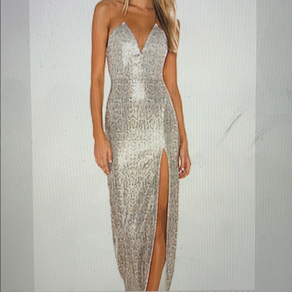 REVOLVE Hersh Gown in Brown Snake